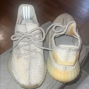 Beige and Yellow Sneakers